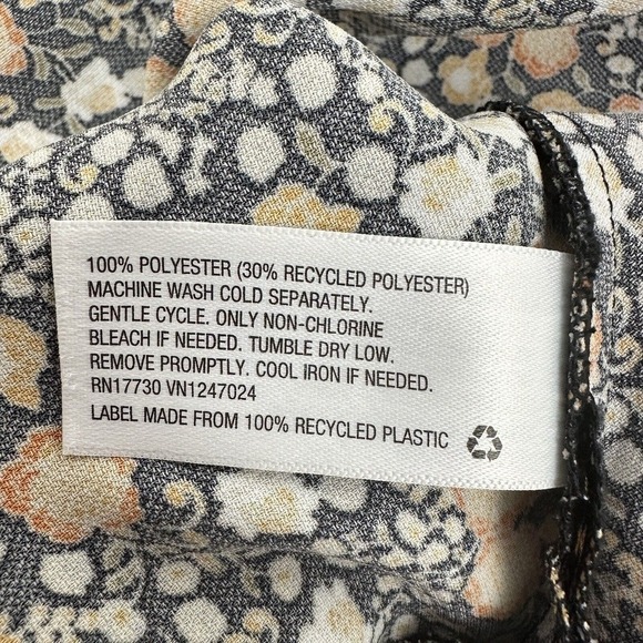 Nili Lotan x Target Liberty Floral Maxi A-Line Skirt Size Small Black Side Slit - Picture 10 of 14